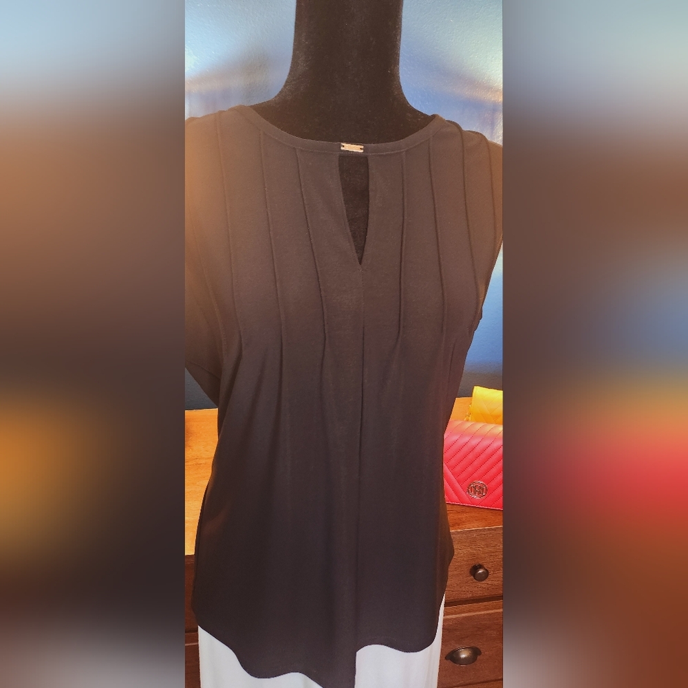 DKNY Sleeveless Knit Blouse Size M - Picture 3 of 12
